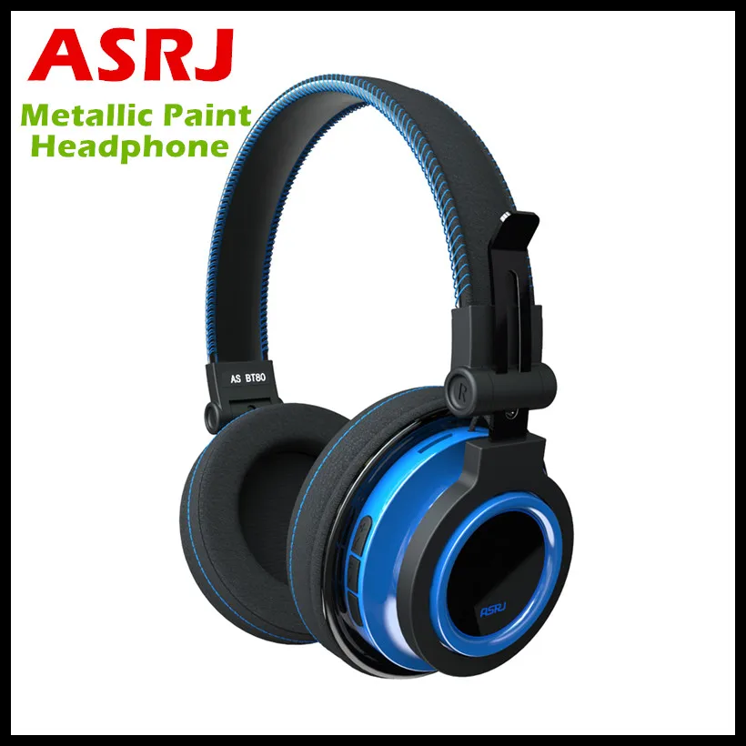 Беспроводные Bluetooth наушники ASRJ AS BT80 Hi Fi стереонаушники с микрофоном поддержка TF