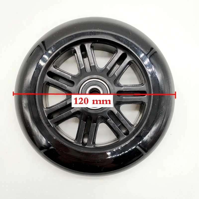 free shipping scooter wheel black 125*24 mm 120*24 mm 2 pcs/lot bearing abec-7 free shipping scooter wheel black 125*24 mm 120*24 mm 2 pcs/lot bearing abec-7