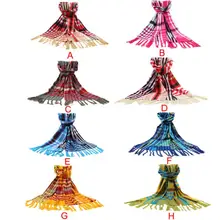 Fantastic Fashion Women’s Tartan Scarf Shawl Stole Plaid Tassels Knitting Scarf