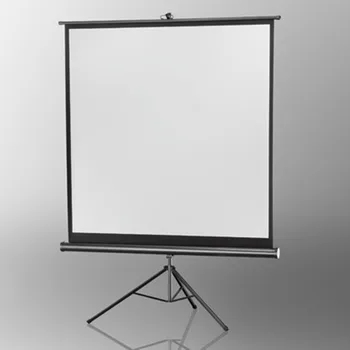 

110" Portable Indoor Outdoor Projector Screen, 110 Inch Diagonal Projection HD 16:9 Projection Pull Up Foldable Stand Tripod