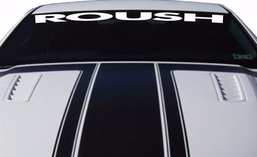 Виниловая наклейка на лобовое стекло для Ford Mustang ROUSH индивидуальный логотип