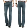 Men's Business Casual Pants Male Mid Waist Elastic Slim Boot Cut Semi-Flared Four Seasons Bell Bottom Jeans 26-38 4