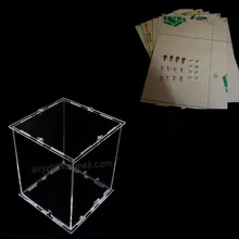 DIY 3D 8 S LLEVÓ Cubos de Luz de Acrílico Kits/Junior-nota: caja de cubos sólo con el uso de nuestros cubos 3d8, tamaño es 16x17x h22 cm