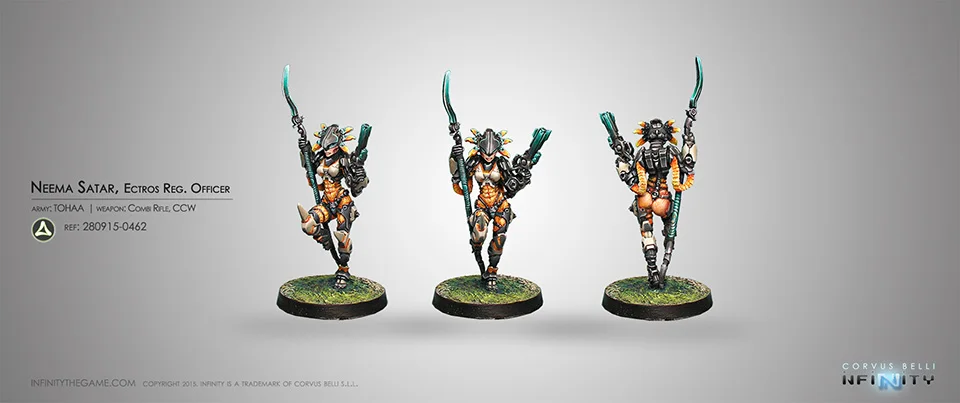 [Loong Way Miniatures] Corvus Belli Infinity 0462 NEEMA SAATAR полицейский полка ECTROS 32 мм Металлические