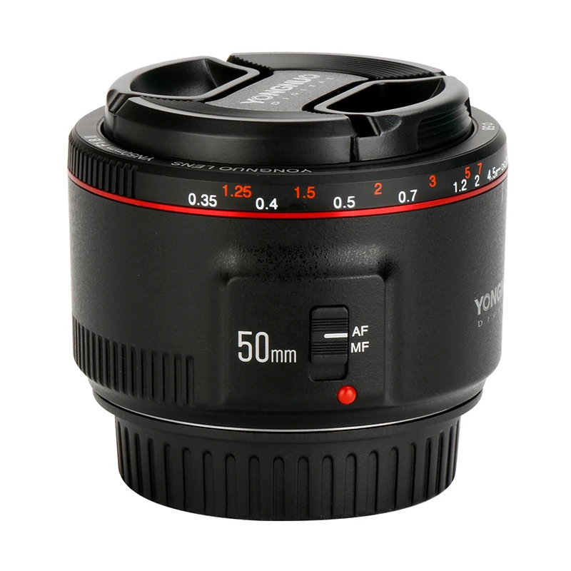 YONGNUO F1.8 II 50 мм объектив для Canon, yn50мм большая апертура Автофокус Объектив для Canon EOS 80D 5D2 5D3 800D DSLR камеры