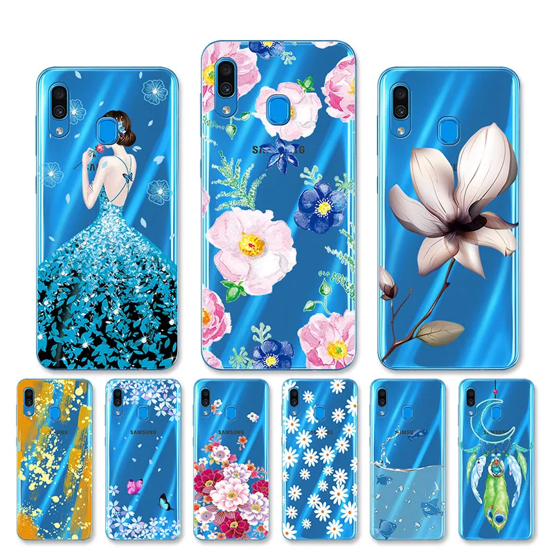 

Painted Phone Case For Samsung Galaxy A30 Case Silicone Bumper For Samsung A30 A 30 A20 A 20 2019 A305 A305F SM-A305F Cover Capa