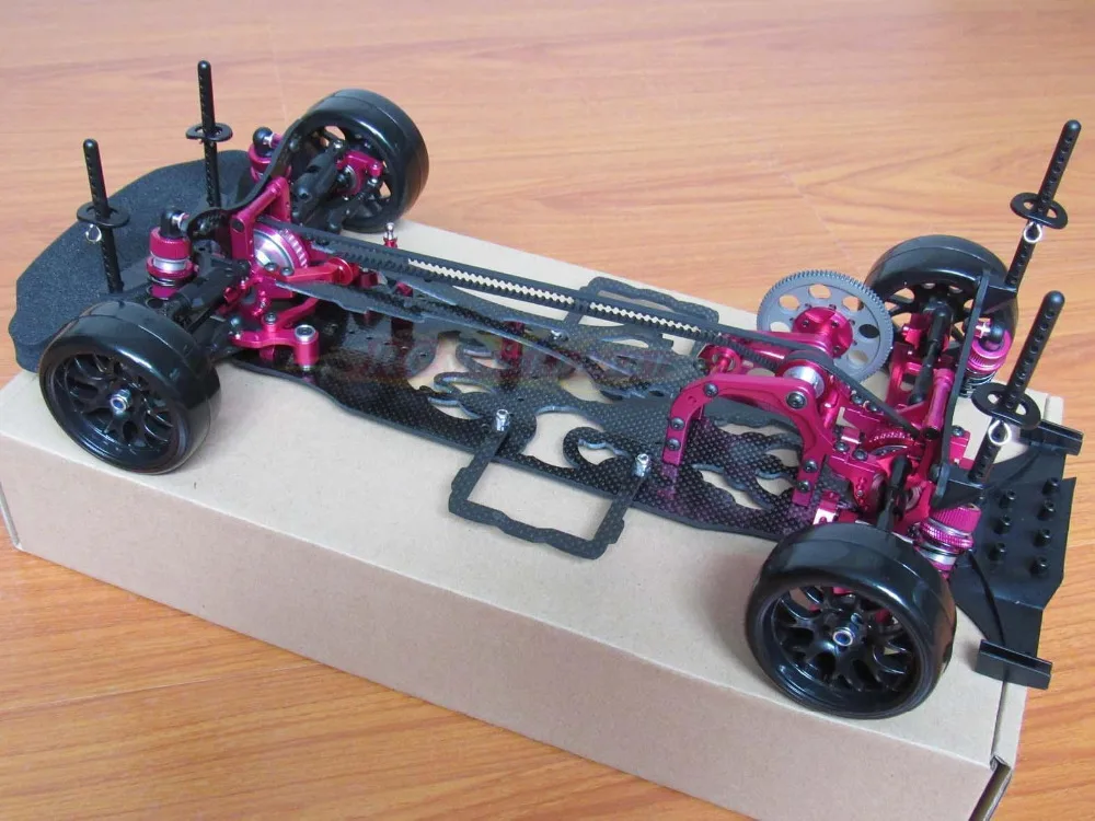 1/10 сплав и углерод SAKURA D4 AWD EP Drift гоночный автомобиль рама кузова Комплект# KIT-D4AWD