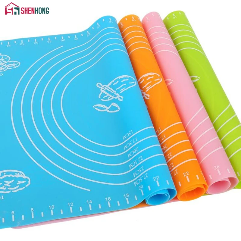 SHENHONG Silicone Baking Mat Thickening Flour Rolling Scale Mat