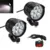 2 PCS 4 V-84 V 80 W 6000LM 6500 K 8x XM-L T6 LED Del Motociclo Barca Spot di Guida faro Moto della Testa Della Nebbia Della Lampada Della Luce con Interruttore