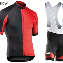 Летние дышащие велосипедные Джерси наборы черный красный короткий рукав Мужская велосипедная одежда Ropa Ciclismo