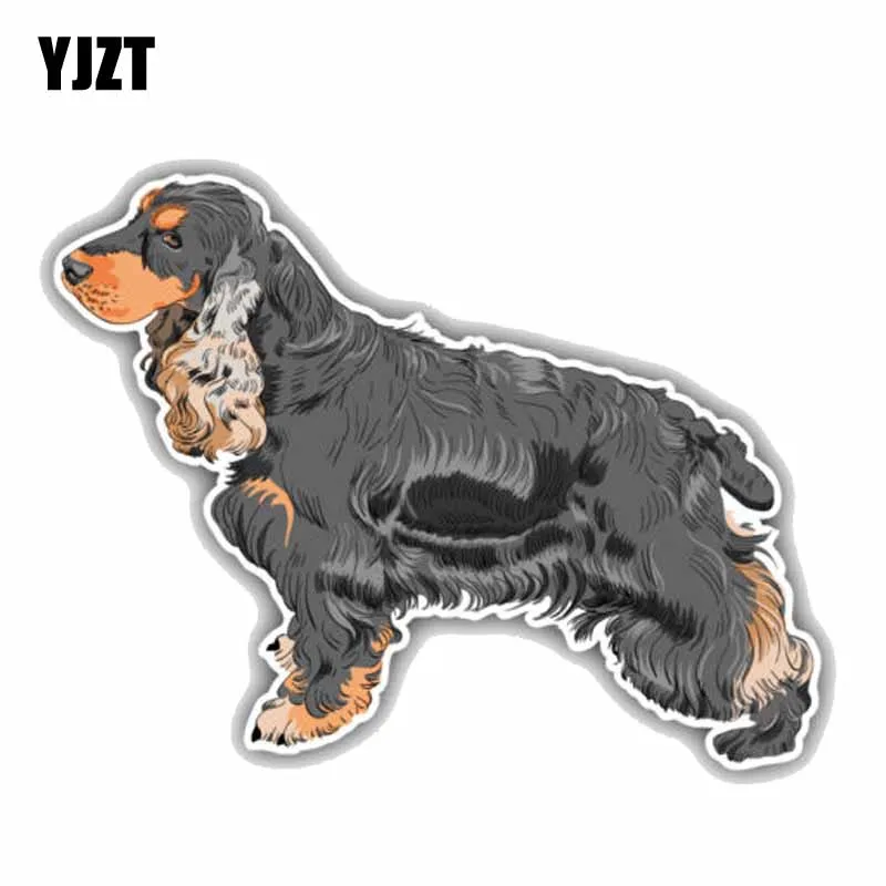 

YJZT 15CMx11.5CM Cute English Cocker Spaniel Breed Dog Car Decoration Bumper Car Sticker C1-9069