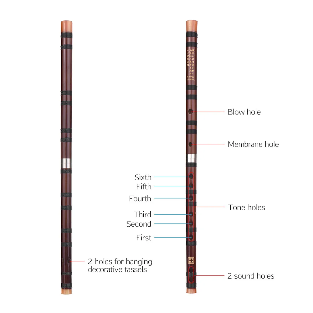 Новое поступление китайский традиционный инструмент Dizi горький Бамбуковые флейты с китайским узлом для начинающих C/D/E/F /g(опционально