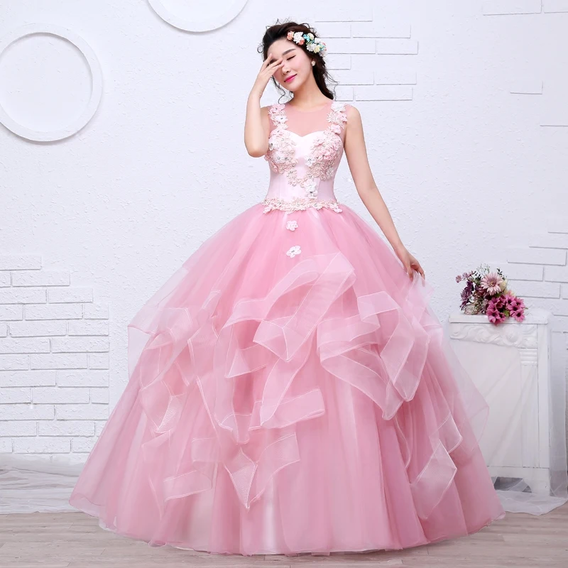 Женское платье для экзамена It's yiiya розовое цельнокроеное на лето 2020|vestidos de