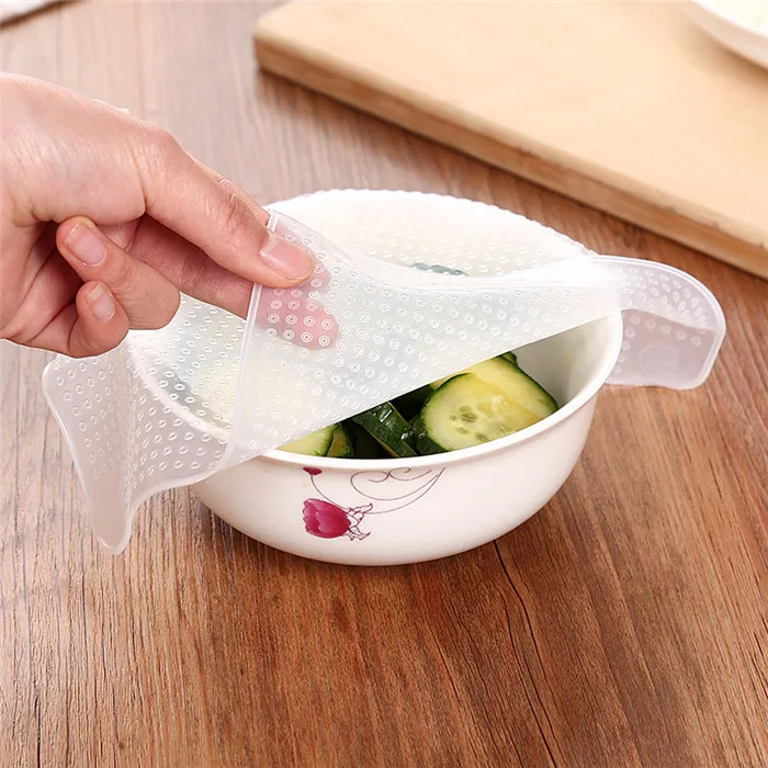 4pcs-set-New-Reusable-Silicone-Bowl-Cover-Food-Wrap-Seal-Vacuum-Lid-Stretch-Multifunctional-Food (1)