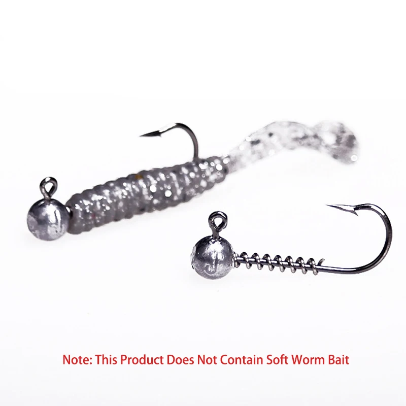 

50pcs/Lot 1g Jig Head Crank Jig Head Fishing Hook Lead Head Jig Lure Hard Bait Soft Worm Jig Hook For Fishing