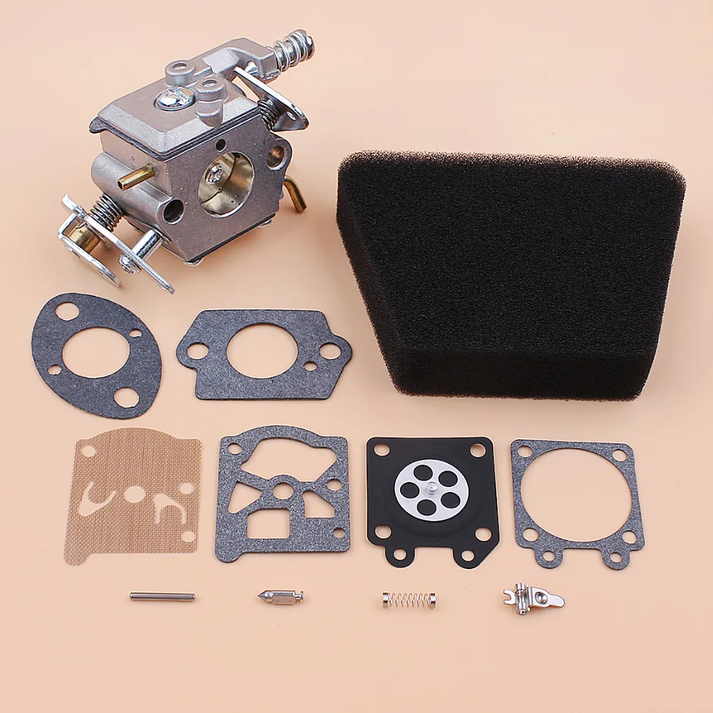 

Carburetor Air Filter Gasket Repair Kit For Mcculloch Mac 335 435 440 Partner 350 351 Gas Chainsaw Spare Parts Walbro 33-29 Carb