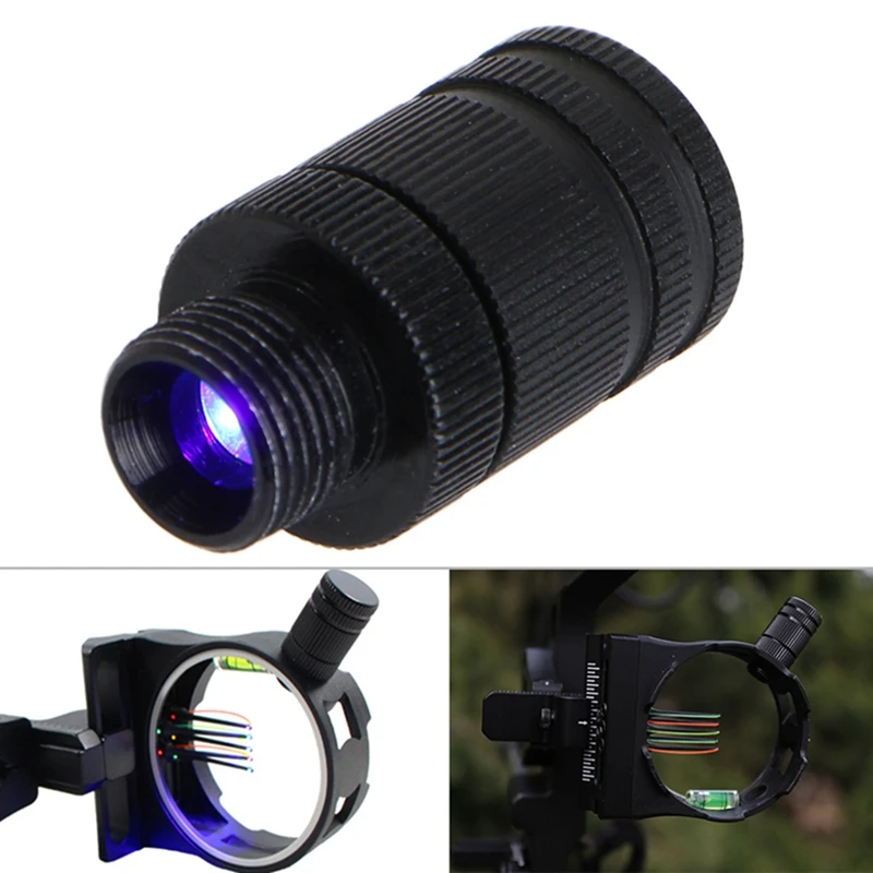 LED sight light Archery Fiber Optic Thread LED Sight Light 3/8 32