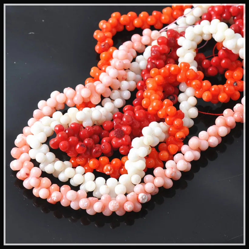 

Бусины из натурального коралла для изготовления ювелирных изделий, 1 нитка, около 30 см, 100 дюйма, 8 мм, 11,8 шт.