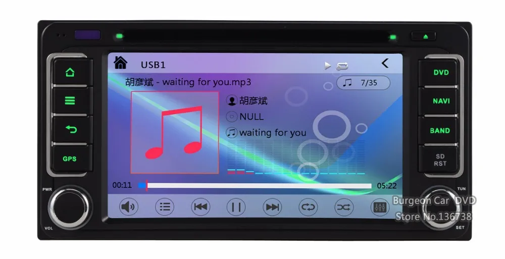 Sale Car DVD Player GPS Navigation FOR toyota Hilux Fortuner Innova old camry corolla vios RAV4 Prado Aversis Majority Florid Cowry 32