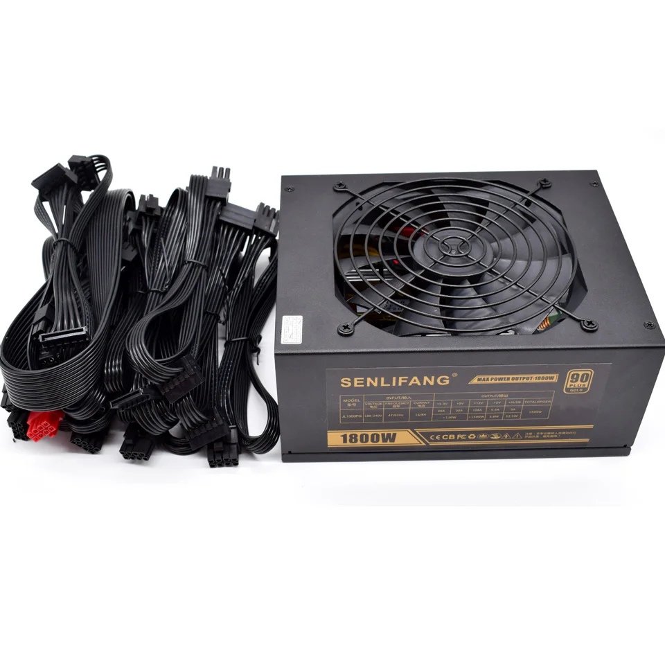 

1800W Full Module Power Supply High Efficiency with EMC Fit for All Kind of Bitcoin Mining Machine PC Output Rated 1800W Max