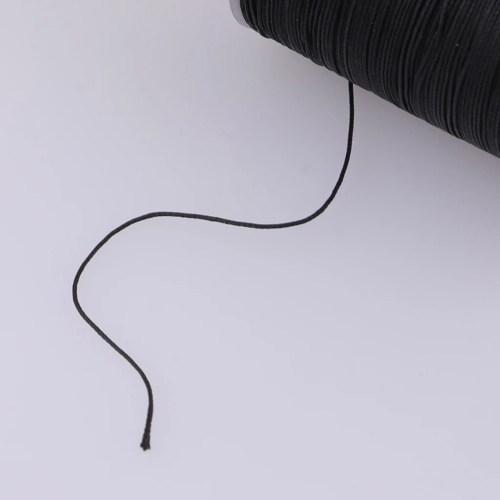 142 Yards 0.5mm Round Polyester Waxed Thread Cord Leather Sewing Hand Stitching Jewelry Craft
