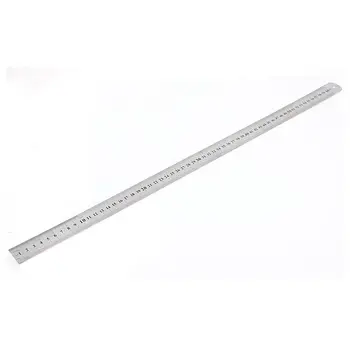 

Stainless Steel Double Side Measuring Straight Edge Ruler 60cm/24", Silver