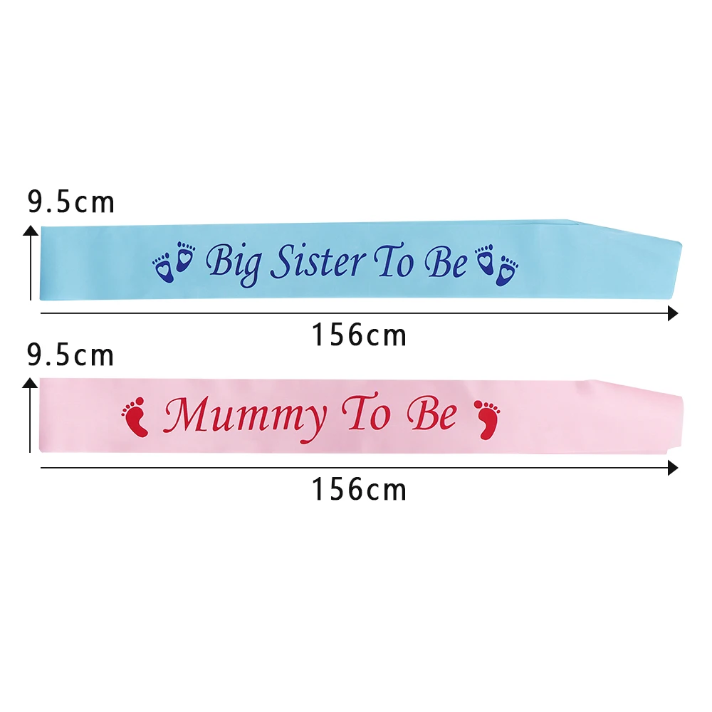 5 Styles Blue Mommy Mum To Be Sash Baby Boy Girl Baby Shower Decoration Sash Newborn Party Decoration Pregnant Mom Favor Gift