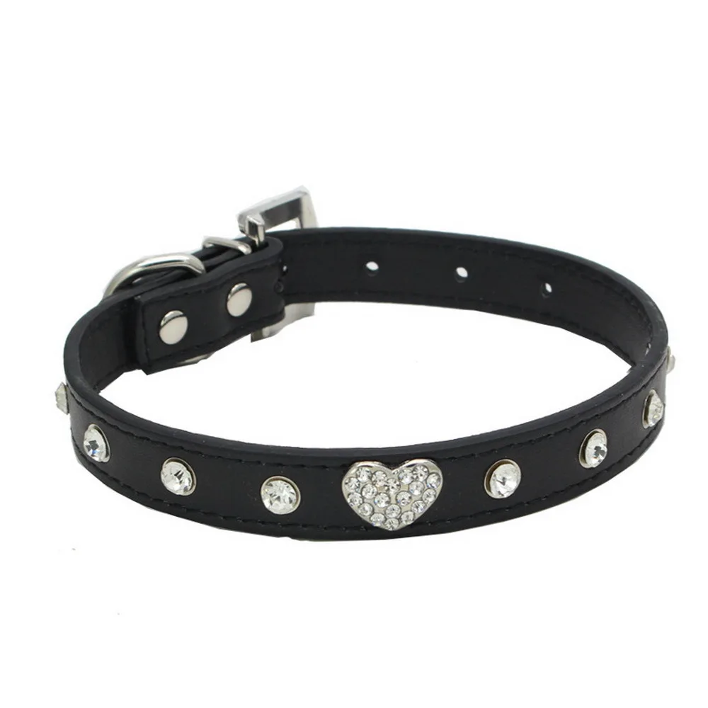 PU Collar For A Twinkle Rhinestone Dog Chain Peach Pets CW-XQ40 | Дом и сад
