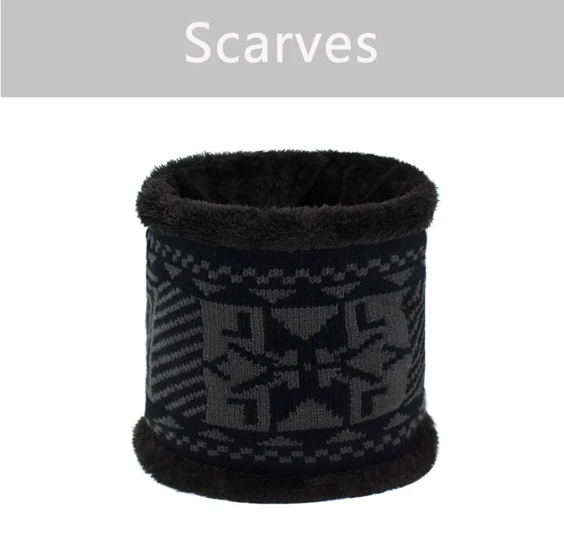 Fashion Women Winter Scarf Men Shawl Knitted Scarves For Man O Neck Snood Warp Collar Warm Print Thick Wool Male Fleece Scarves mens snood scarf