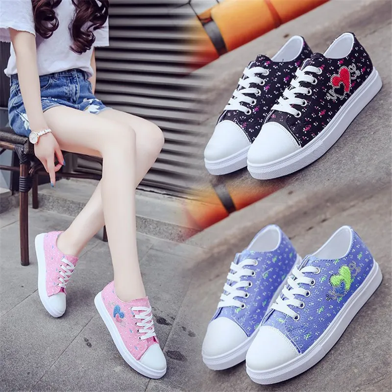 

STRAVEL Women shoes 2019 new arrival fashion printed women canvas shoes sneakers Brand casual shoes woman tenis feminino