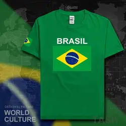 Бразильская бразильская Футболка Мужская 2017 футболка футболки 100% хлопок nation team Майки страна футболка вентиляторы тренажерные залы одежда