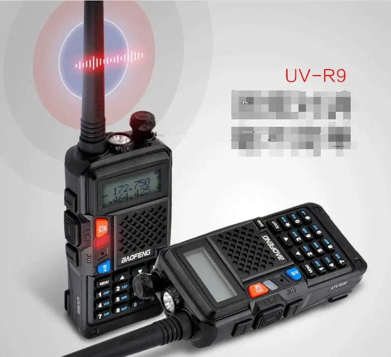 Baofeng R9 walkie talkie dual band 136-174mhz 400-520mhz 2800mAh battery 128CH USB directly charger two way radio Baofeng R9 walkie talkie dual band 136-174mhz 400-520mhz 2800mAh battery 128CH USB directly charger two way radio