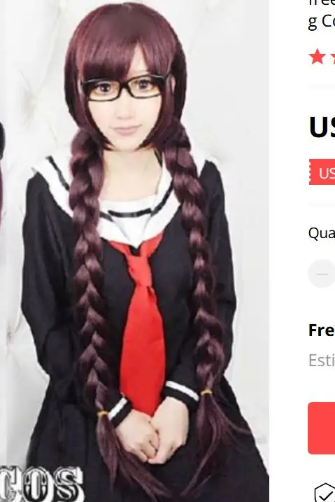 Suyufree 3" Danganronpa Dangan-Ronpa Toko Fukawa модные волосы длинные Косплей Костюм вечерние парик