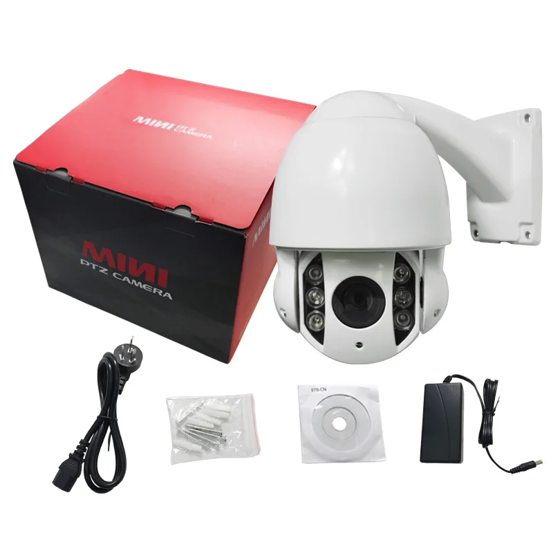 WETRANS PTZ IP камера POE 10x оптический зум Onvif 4 дюйма мини купольная скорость 50 м ИК