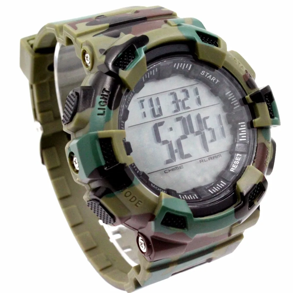 Cronografo data retroilluminazione resistente all'acqua orologio da uomo  mimetico blu scuro|watch digital|watch watchwatches watch watch - AliExpress