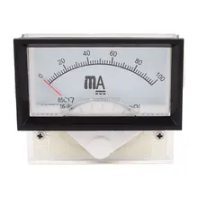 85c17 dc 1ma 5ma 10ma 20ma 30ma 50ma 100ma 200ma 300ma 500ma 1a 3a 5a class2.5 painel analógico amperímetro medidor