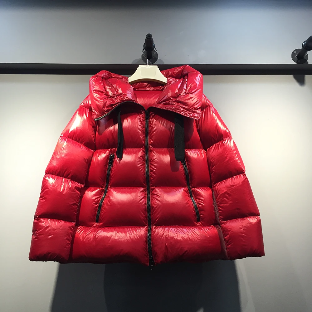 Зимняя пуховая хлопковая куртка, женская утепленная пуховая хлопковая куртка с капюшоном, Женская парка высокого качества, модные зимние куртки J938 - Цвет: red