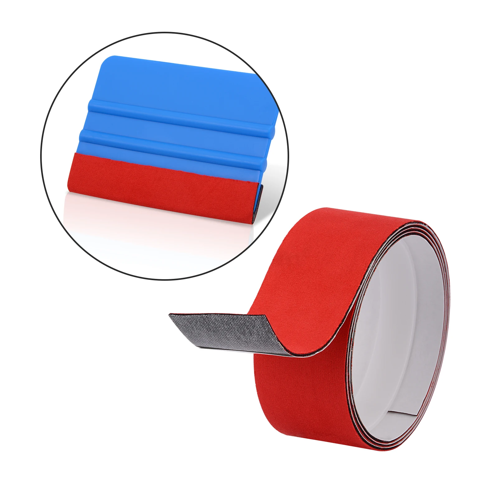 100cm 3 Layers Waterproof Fabric Cloth Protector for Window Tint Scraper Carbon Fiber Vinyl Film Car Wrap Squeegee Felt Car Wrapping Tools