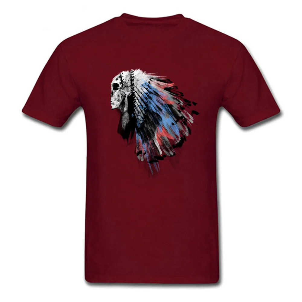 Dead Chief Cotton T-Shirt for Men Short Sleeve Slim Fit Tees Brand New Lovers Day Crew Neck T Shirt Printed On Dead Chief maroon