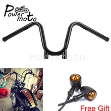 Мотоцикл черный Кафе Racer " Руль управления для мотоциклов 9,5" Rise 2" Ширина мм Bootlegger бар Harley Sportster Dyna Touring Road Glide