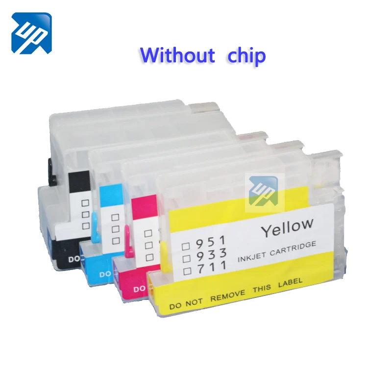 

UP Refillable Cartridge ciss cartridge replacement for HP 932 933 950 951 OfficeJet Pro 6100 6600 6700 7110 7610 without chip