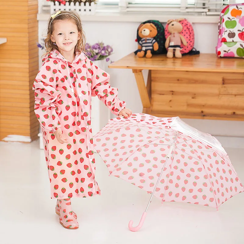 Children Raincoat Kids for Girls Boys Cute Waterproof Child Rain Coat Cover Poncho Rainwear Hooded Impermeable Kid Raincoats