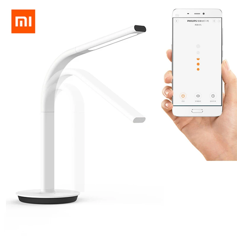 

Original Xiaomi Mijia Smart DeskLamp LED Light Table Lamp 2nd DeskLamp Desklight 4000K 10W Dual light IOS Android APP Control