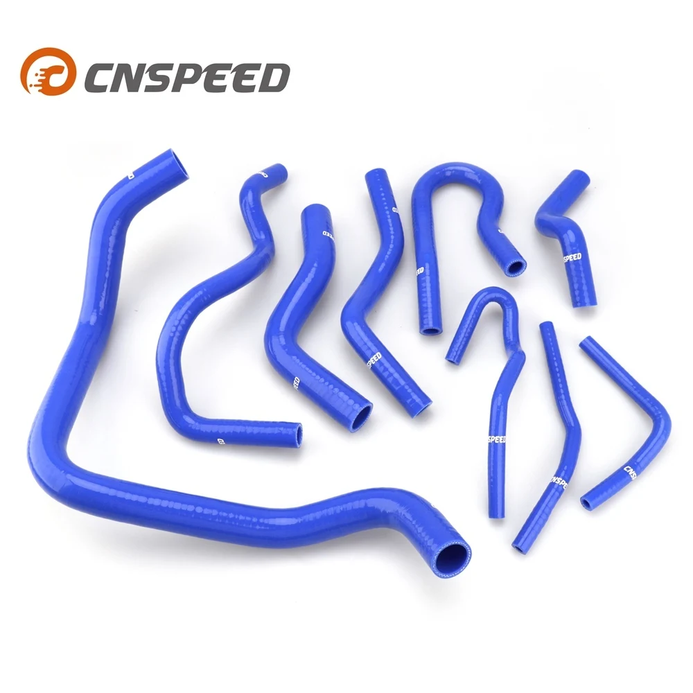 CNSPEED 9 шт. силиконовый радиатор хладагент шланг силиконовый шланг комплект для HONDA CIVIC D15 D16 EG/EK