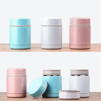 

400ml Portable Vacuum Thermal Flasks Flask Jug Coffee Soup Jar Water Cup Bottle Gift Office Tool Travel Outdoor Supplies Cute