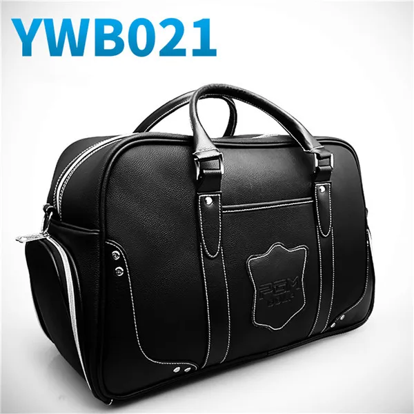 

2019 Large Capacity Leather Golf Bag Golf Clothing Bag Waterproof Golf Shoes Bags Double Layer Sports Handbags YWB021