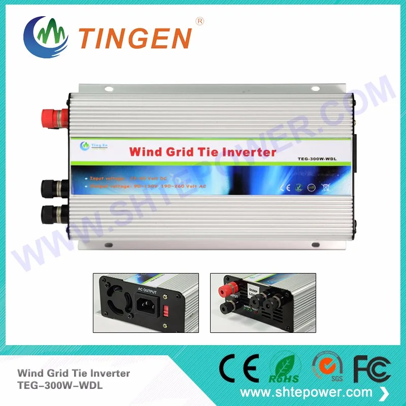

DC 48v to ac 100w pure sine wave on grid 300w wind inverter with ce rohs