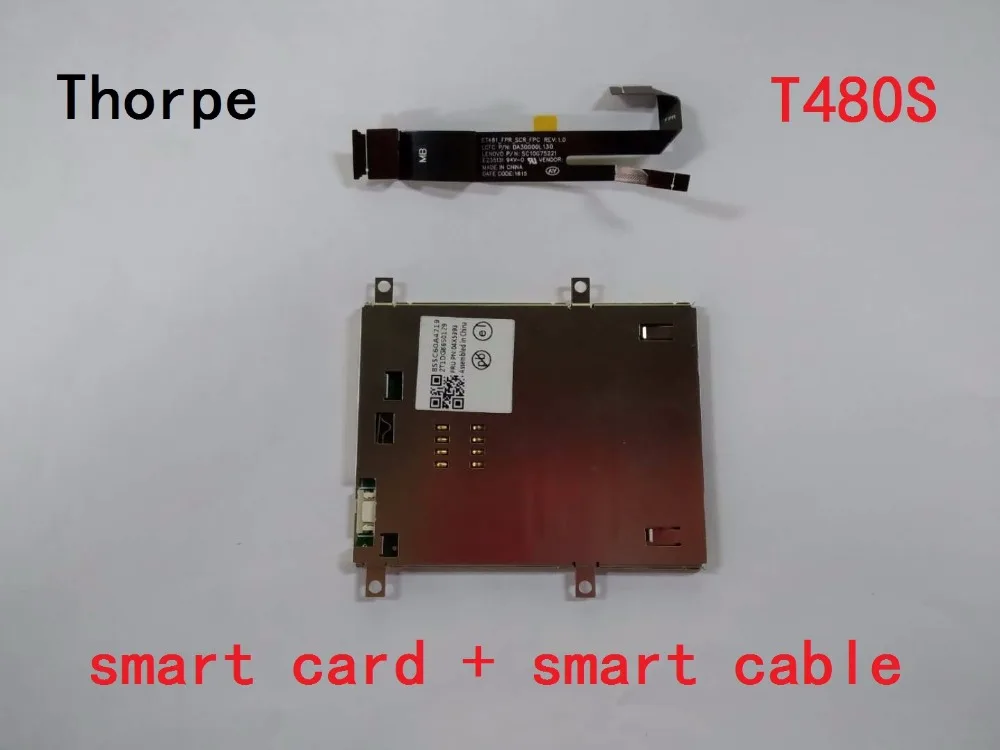 Оригинальный считыватель смарт-карт с кабелем для ThinkPad T480S FRU 00HW553 04X5393 01LX987 01LX988 |