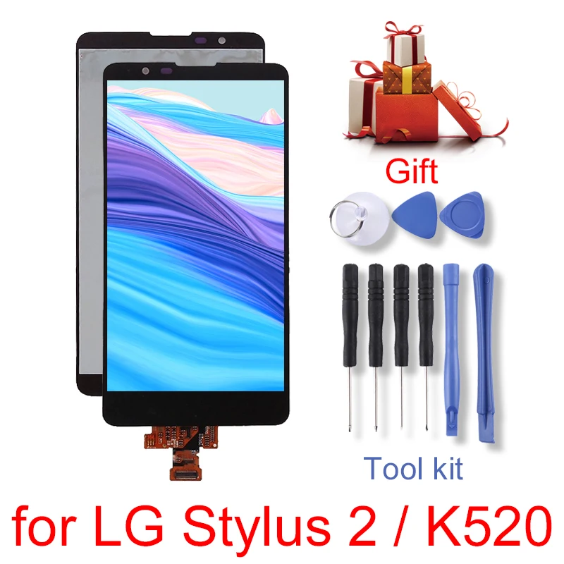 

LCD Screen and Digitizer Full Assembly for LG Stylus 2 / K520
