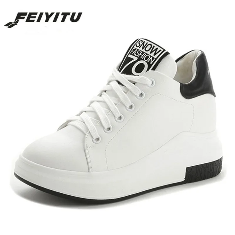 FeiYiTu/женские кроссовки Осенняя обувь на платформе Zapatillas Mujer Повседневная и